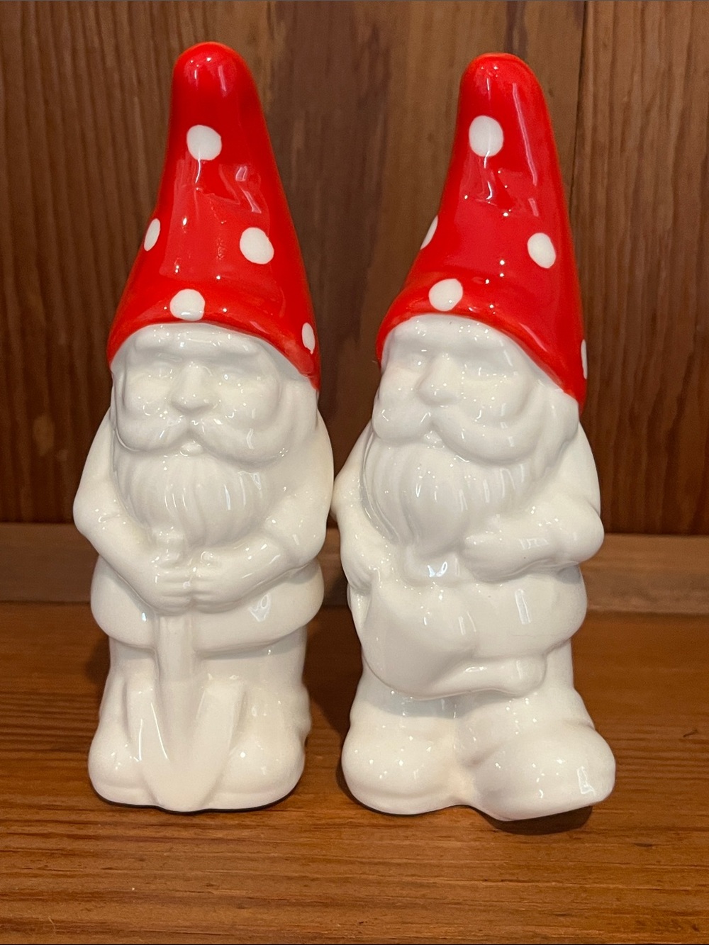 EUC Garden Gnome Salt and Pepper Shakers